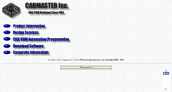 Desktop Screenshot of cadmaster.com