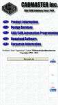 Mobile Screenshot of cadmaster.com