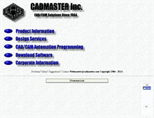 Tablet Screenshot of cadmaster.com